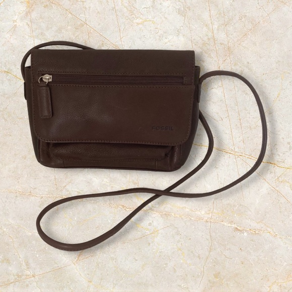 Fossil Leather Crossbody - Picture 1 of 4